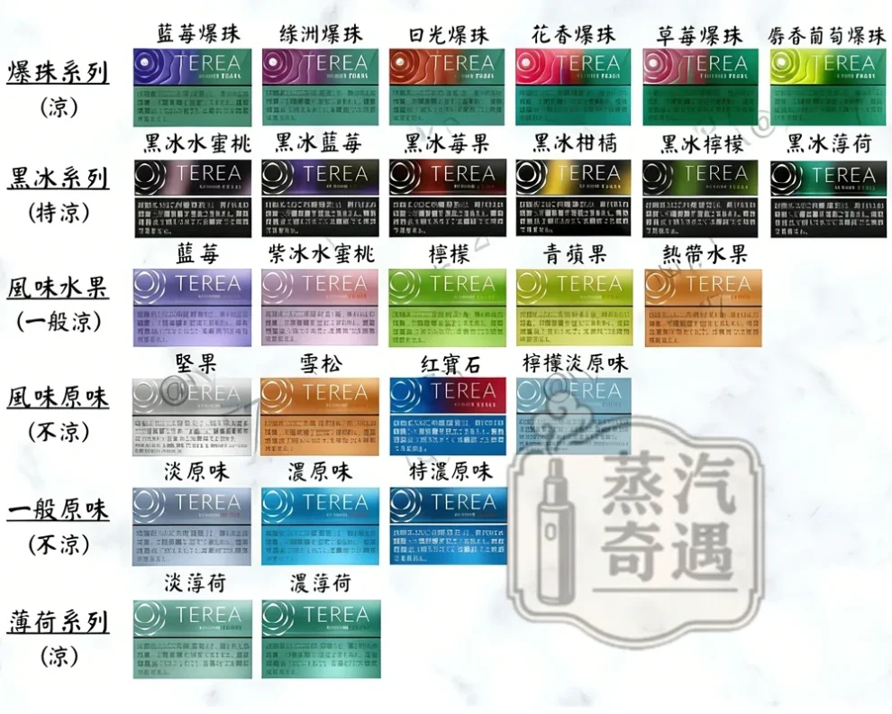 【30種口味】日本 TEREA 煙彈｜ILUMA 專用｜整條裝 10 包入 日本原装进口現貨