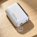Fasoul Q1 二回機白色現貨｜TEREA煙彈專用 一彈兩抽｜3D環繞加熱・LCD螢幕・15支續航 簡約輕量款