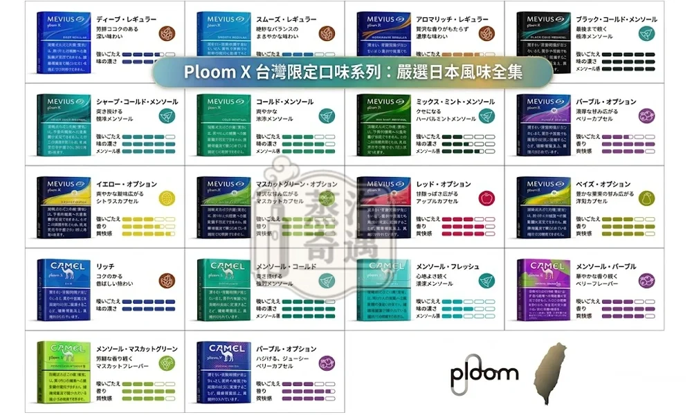 【MEVIUS/CAMEL香菸15種口味現貨】7 11 七星加熱菸口味Ploom X 煙彈｜適配 Ploom X 主機｜整條煙(10包) 